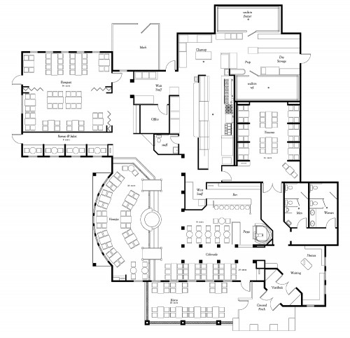 restaurant floor plan layout