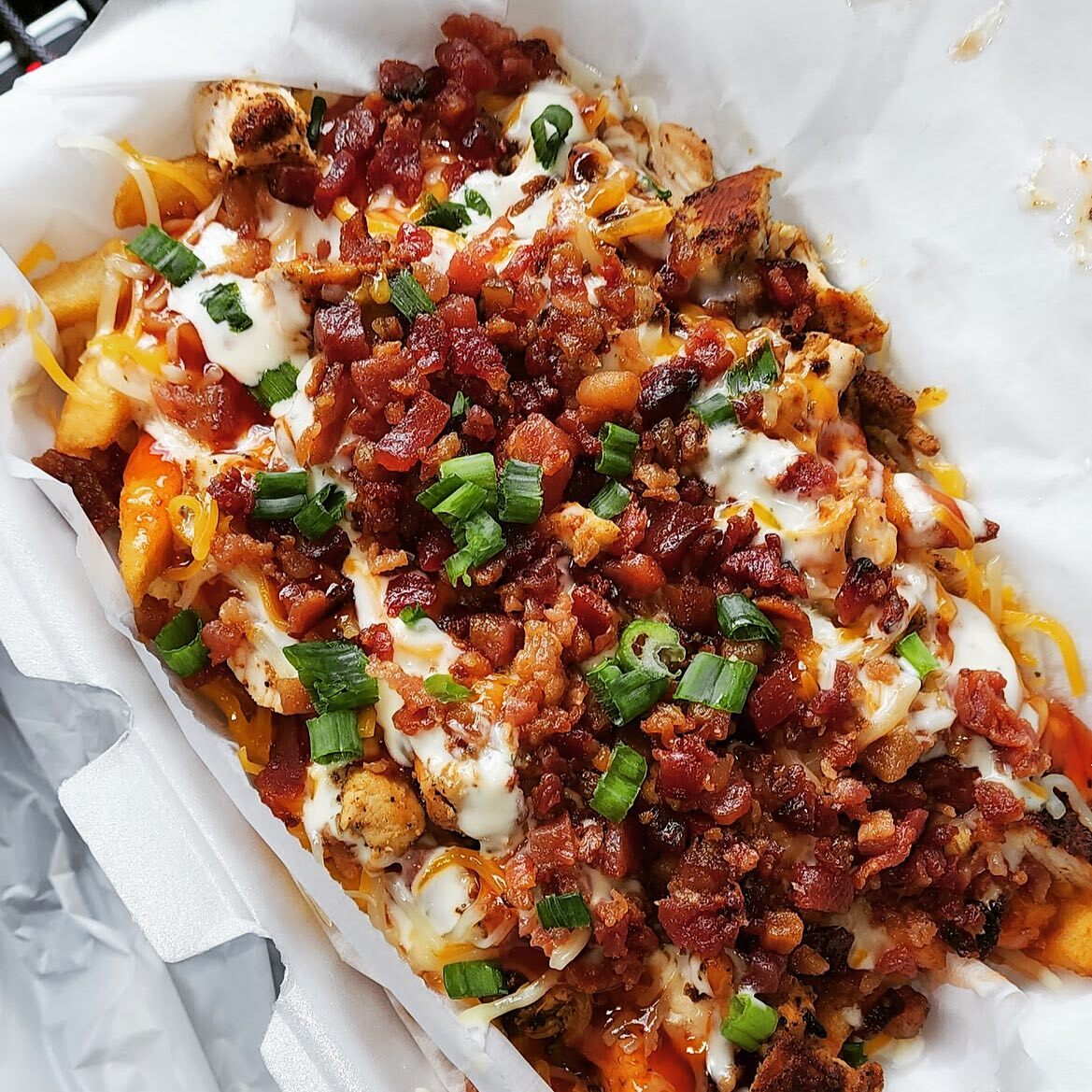 Loaded fries from Jaybee's Tenders