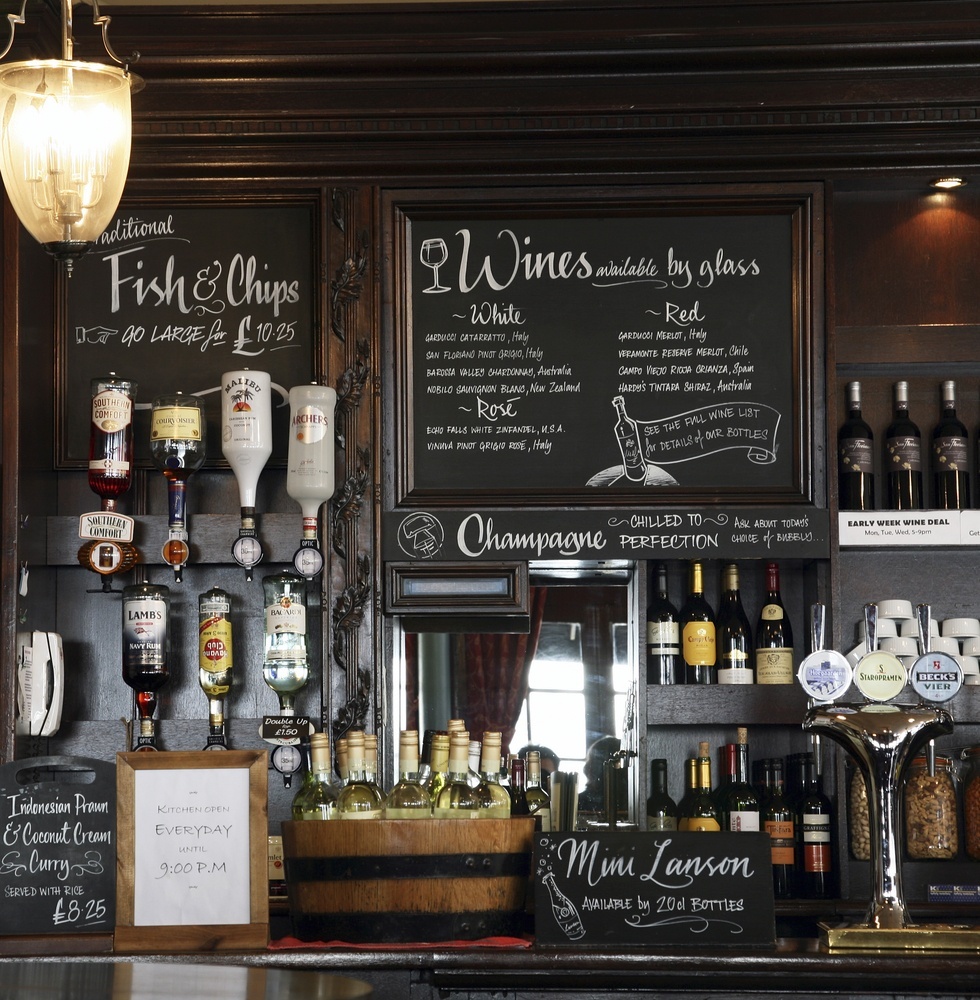 chalkboard menu