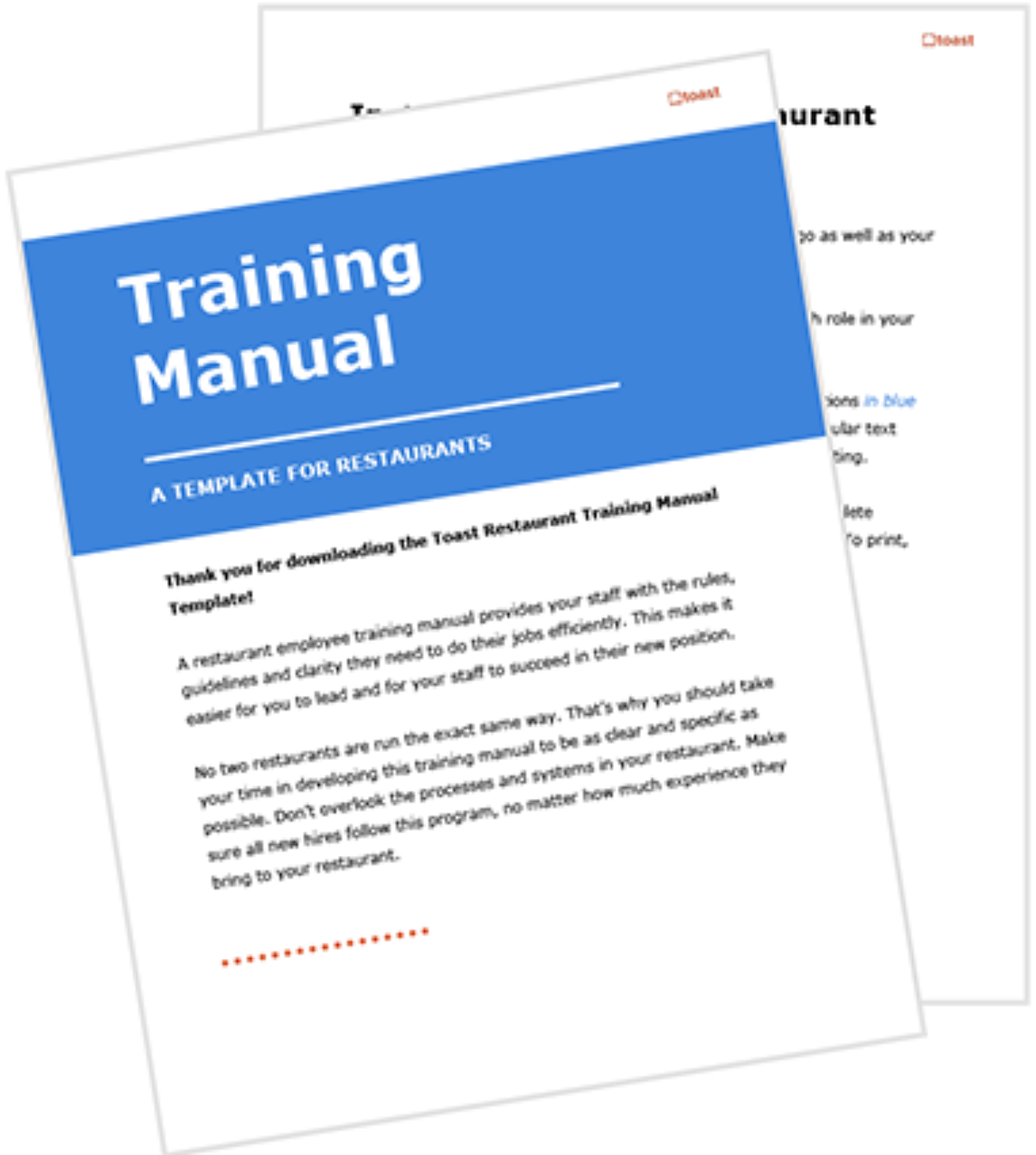 Training manual template