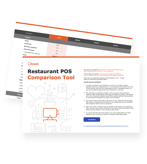 Free Restaurant POS Comparison Tool Toast Toast POS