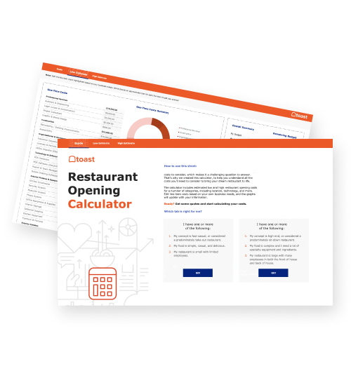 Restaurant Opening Calculator