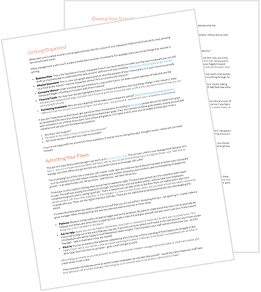 How to Manage a Restauarant