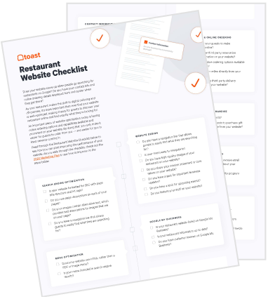 Restaurant Website Checklist