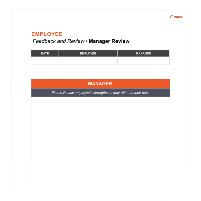 Employee Feedback Template