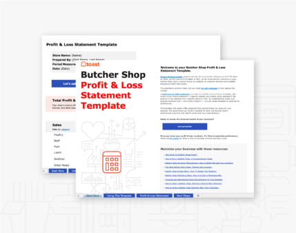 Butcher shop p and L statement whats inside