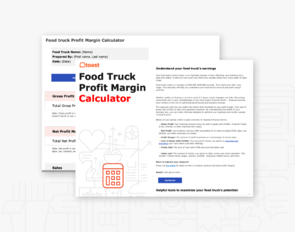 Food Truck Profit Margin Calculator Whats Inside