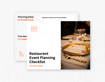 Whats inside restaurant event planning checklist