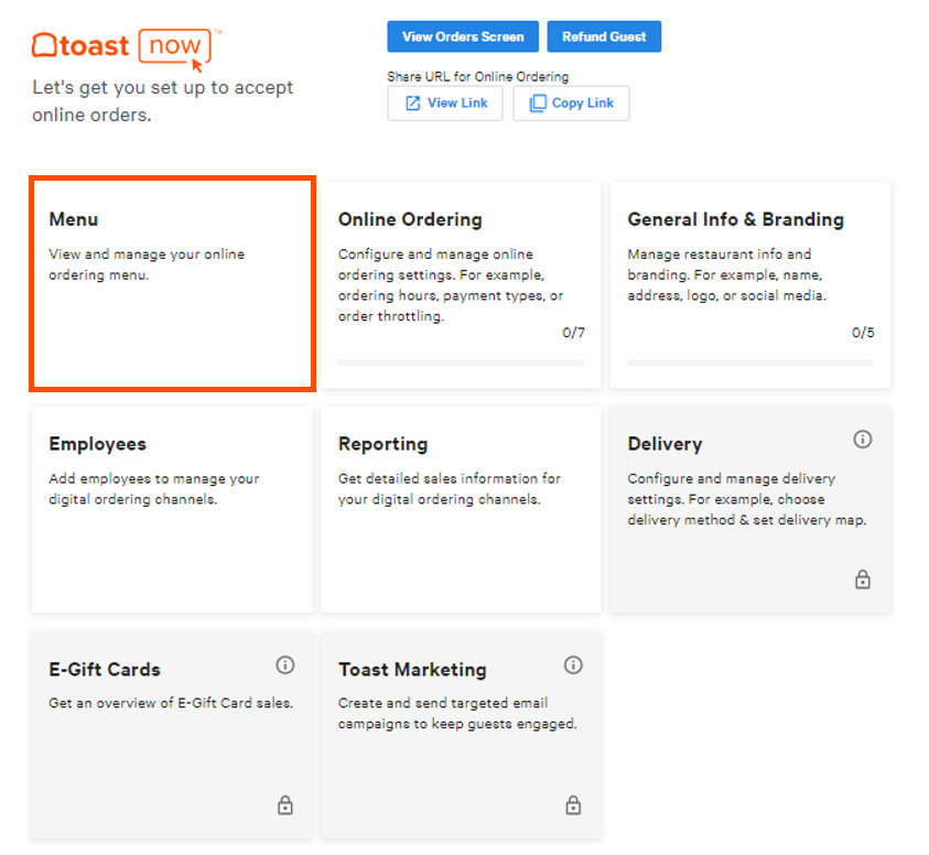 Building Your Online Ordering Menu Toast Pos
