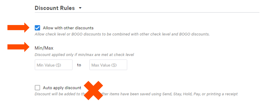 Creating a Discount with a Promo Code | Toast POS