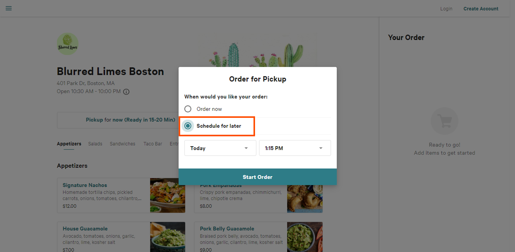 Setting Up Advanced Ordering Toast POS
