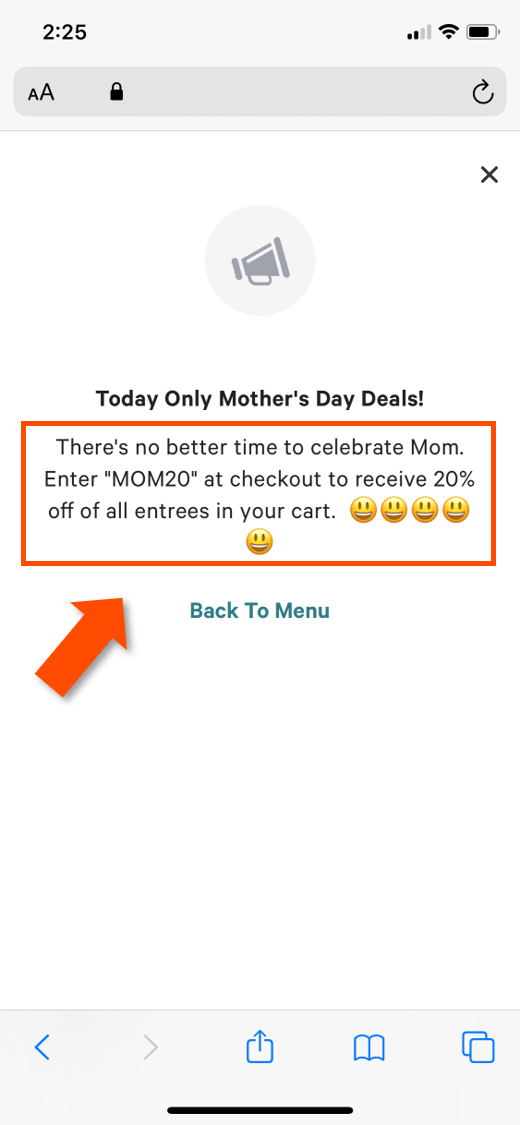 Promoting Online Order Deals with a Spotlight Feature Toast POS