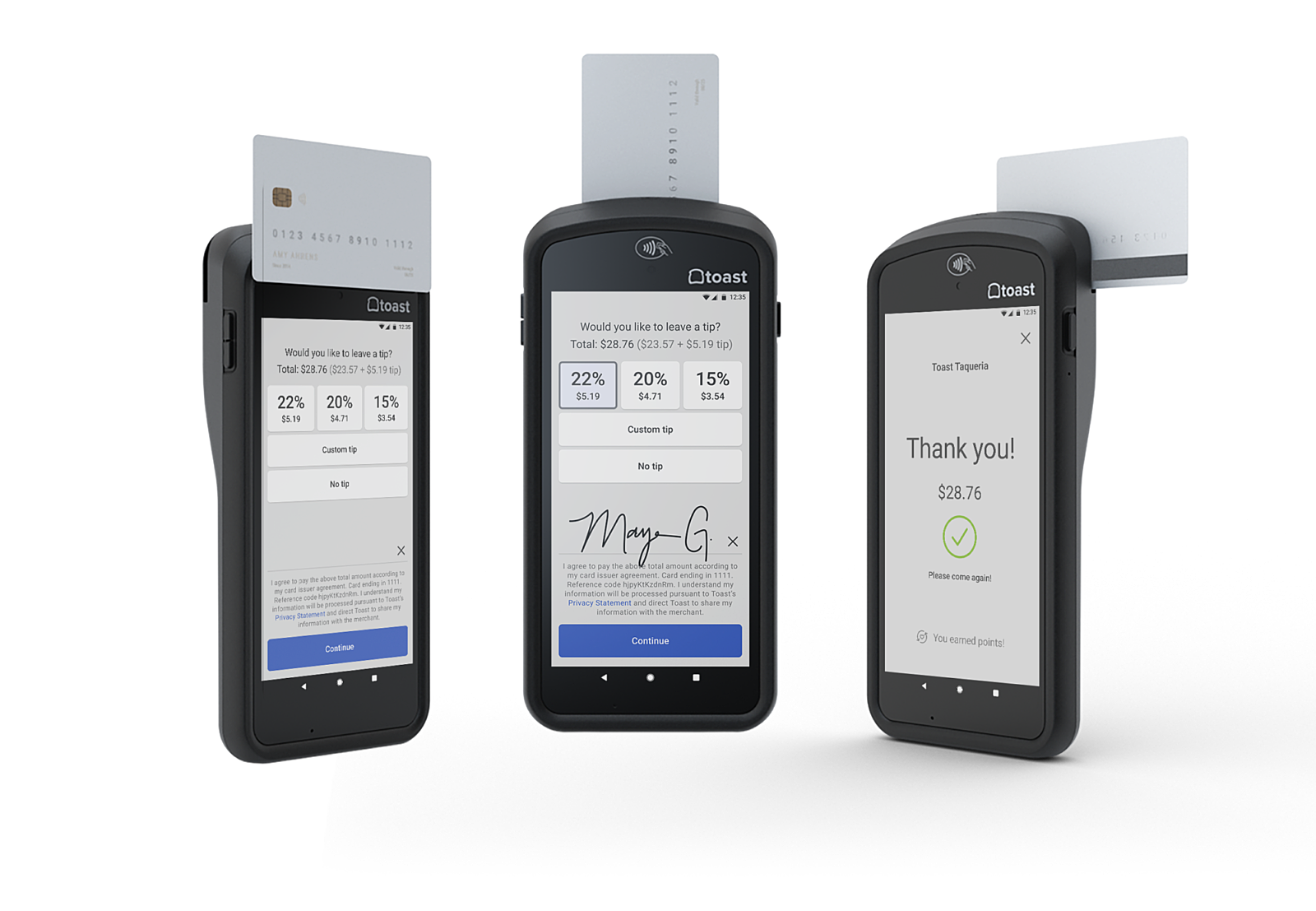 Toast Go® 2 Handheld POS System for Restaurants