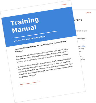 Training Manual Template
