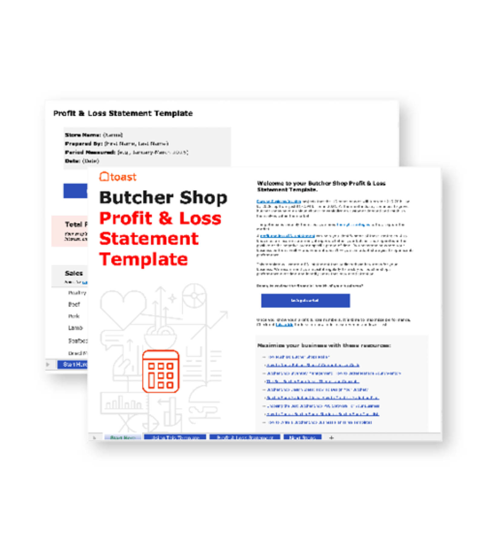 Butcher shop p and L statement thumbnail