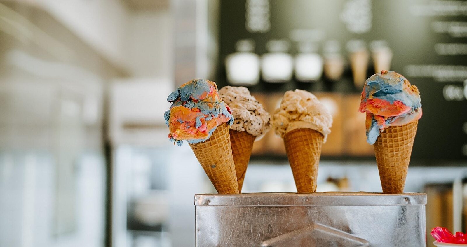 Ice cream shop header