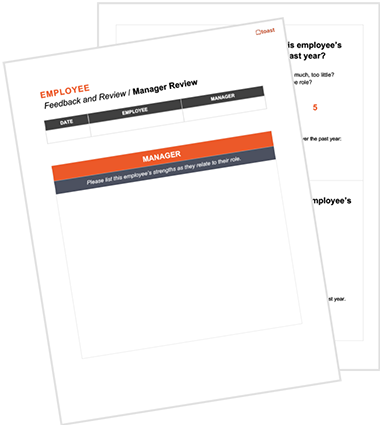 Employee feedback template